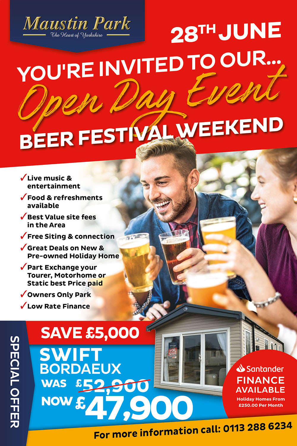 Open day event, beer festival weekend 28th June.
