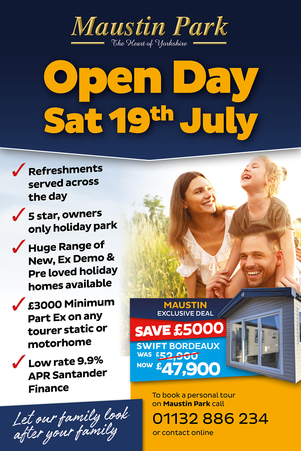 Open day event, 19th July.